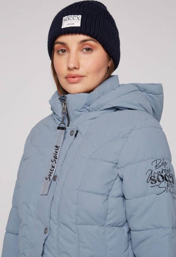 Soccx Peached Parka mit abtrennbarer Kapuze cool grey Nur noch ein Tag übrig