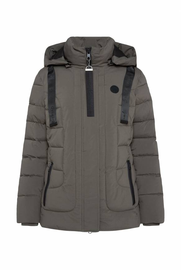 Soccx Puffer-Jacke mit abtrennbarer Kapuze olive Kostenloser Versand international