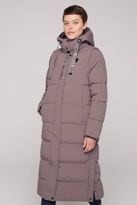 Soccx 2-in-1 Puffer Coat und Weste brown Speichern exportieren