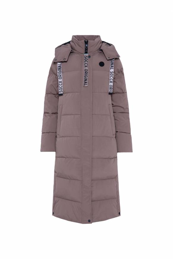Soccx 2-in-1 Puffer Coat und Weste brown Speichern exportieren