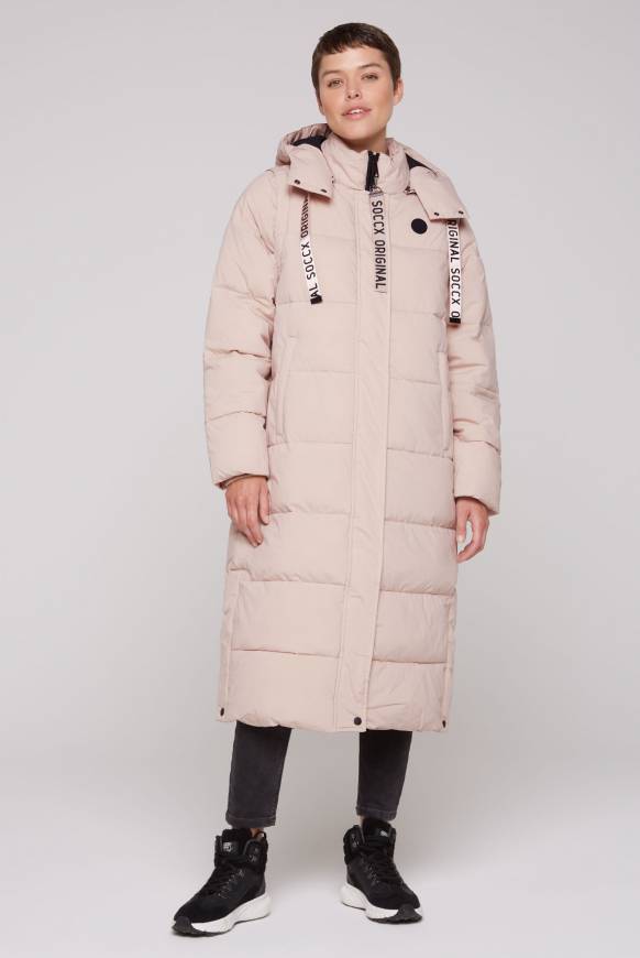Soccx 2-in-1 Puffer Coat und Weste light beige Black Friday Preise