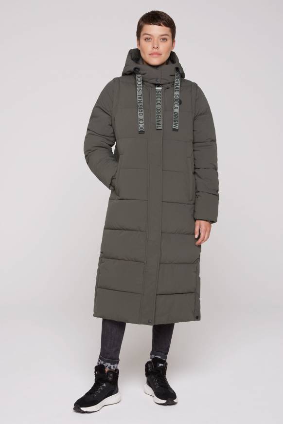 Soccx 2-in-1 Puffer Coat und Weste olive zollfrei
