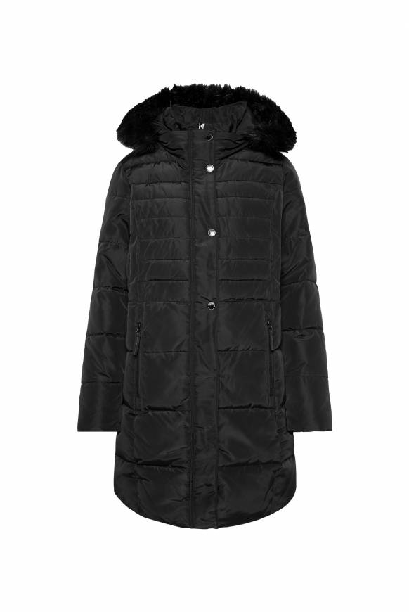 Soccx Stepp-Parka mit abtrennbarer Kapuze und Kunstfell black Rabatte dieses Monats