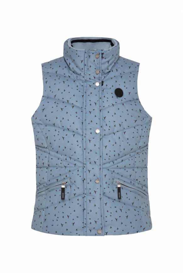 Soccx Steppweste mit filigranem All Over Print cool grey 2025