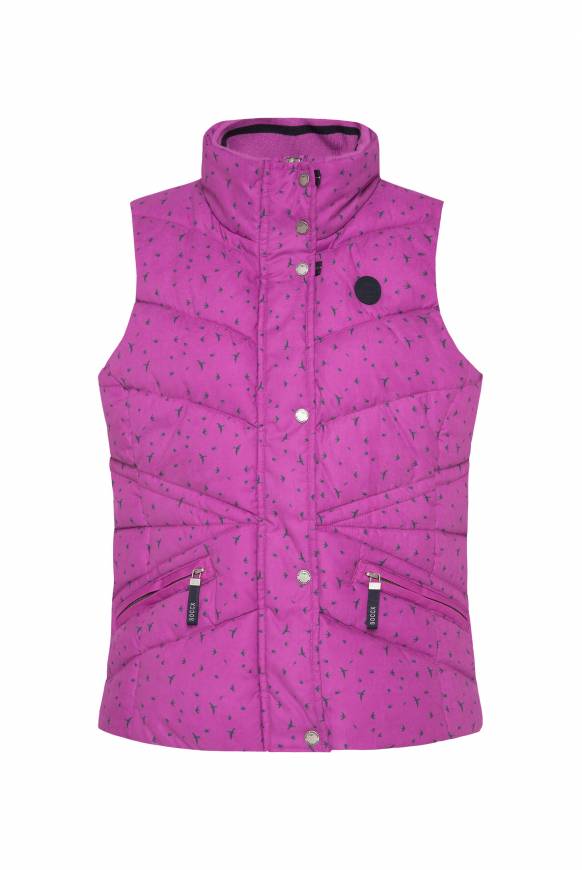 Soccx Steppweste mit filigranem All Over Print iced berry Online