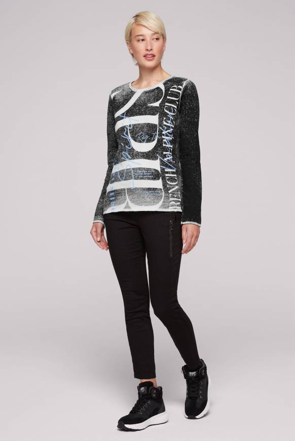 Soccx Pullover mit Acid Prints black Blitzverkäufe