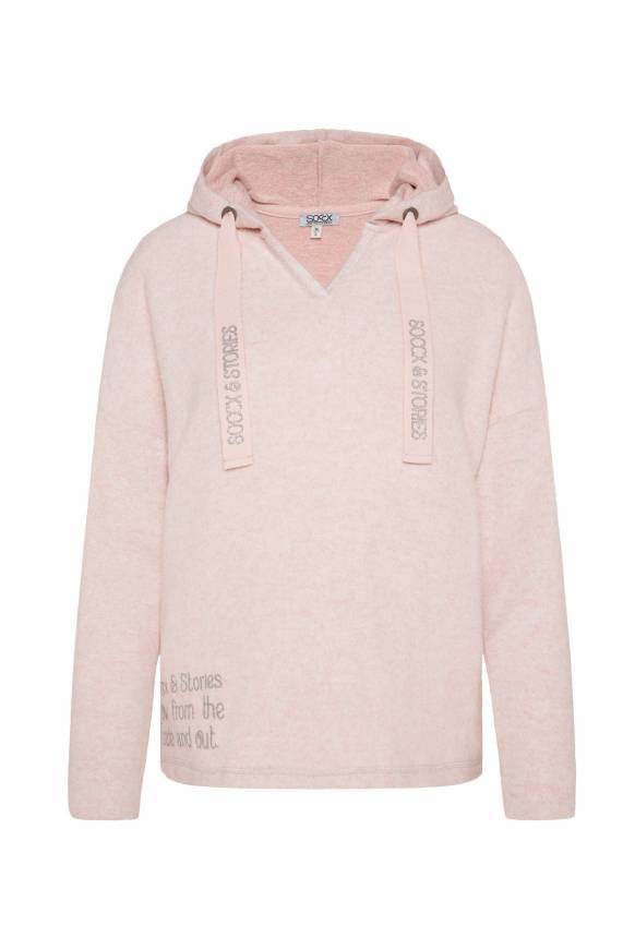 Soccx Kapuzenpullover aus Flauschstrick rose blush Flash Sale