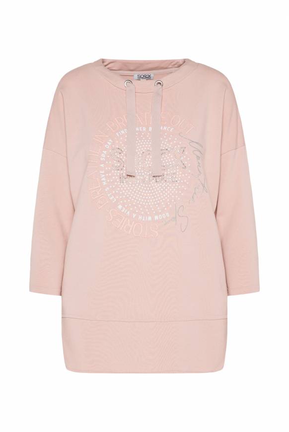 Soccx Shirt mit Stehkragen und Artwork rose blush Neuheiten
