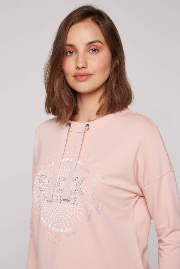 Soccx Shirt mit Stehkragen und Artwork rose blush Neuheiten