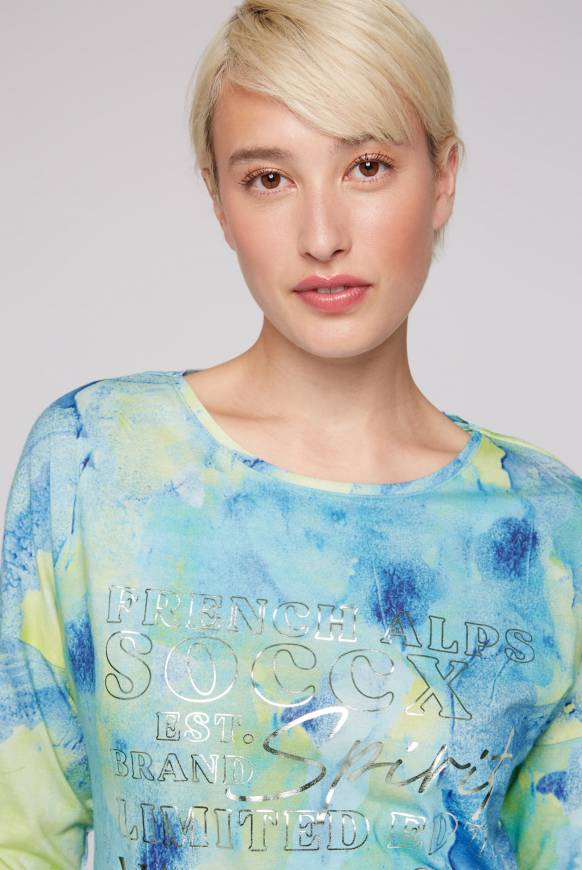Soccx Shirt mit All Over Print und 3/4-Ärmeln ivory JETZT KAUFEN