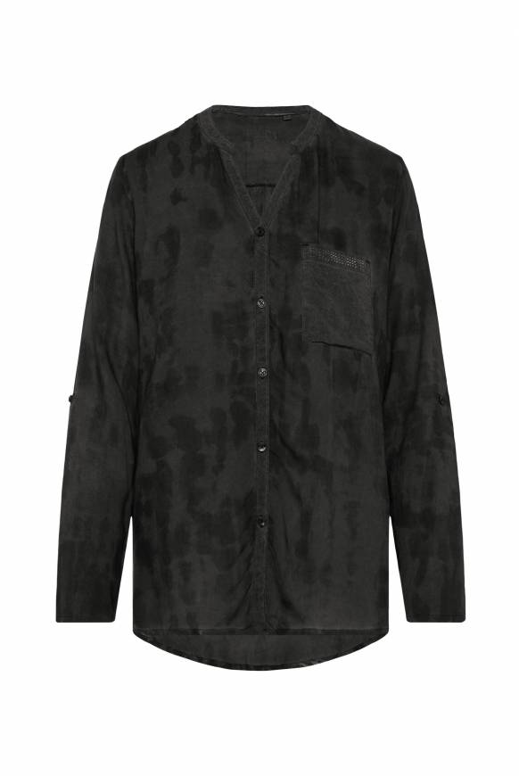 Soccx Langarmbluse mit All Over Print black 2025