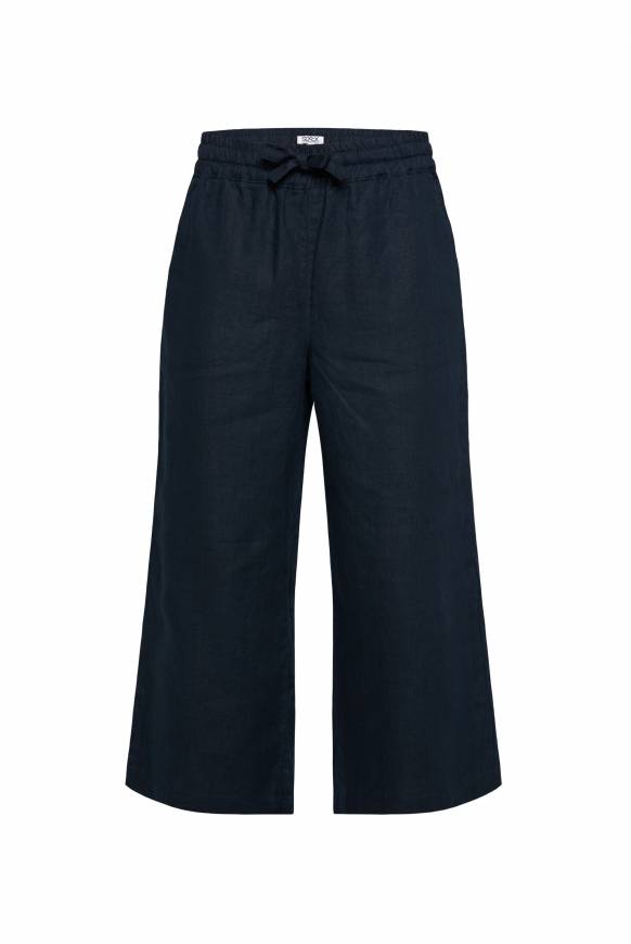 Soccx Culotte aus Leinen mit Elastikbund blue navy Jubiläumsangebot