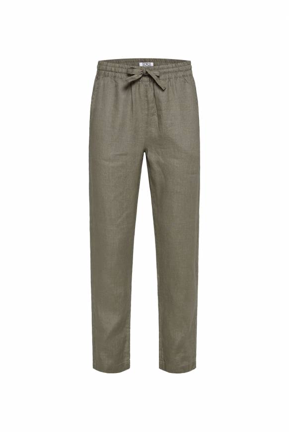Soccx Klassische Leinenhose mit Elastikbund desert olive XXXL Neueste Mode