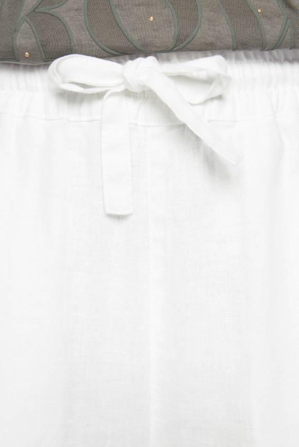 Soccx Klassische Leinenhose mit Elastikbund opticwhite Online Outlet