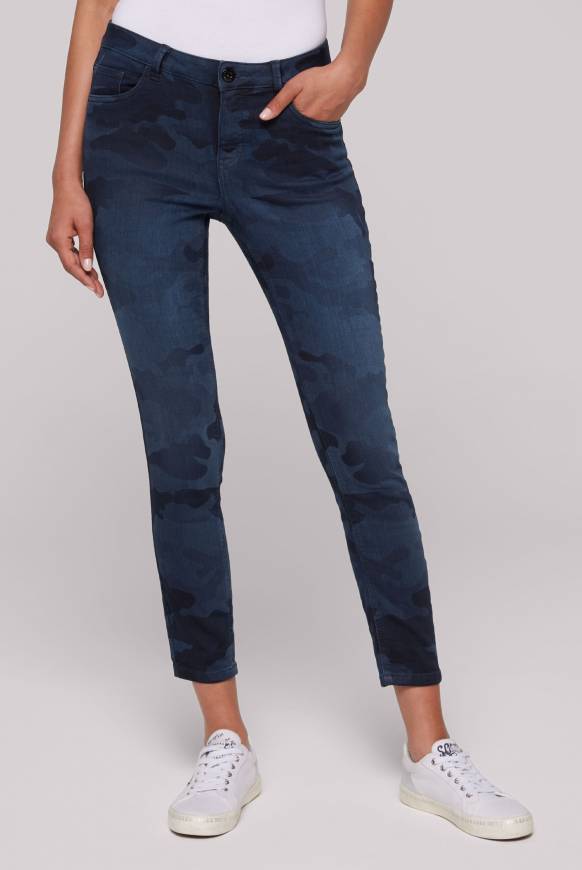Soccx Jeans MI:RA Slim Fit blue camouflage