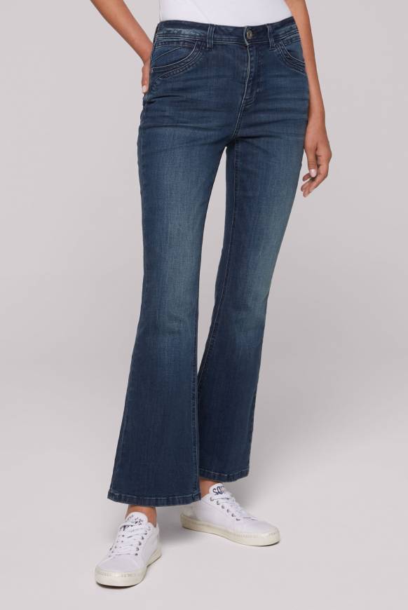 Soccx Flared Jeans PA:LA Regular Fit deep sea Neueste Stile