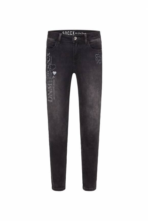 Soccx Jeans MI:RA Slim Fit jogg grey printed Zeitbegrenzte Promotion