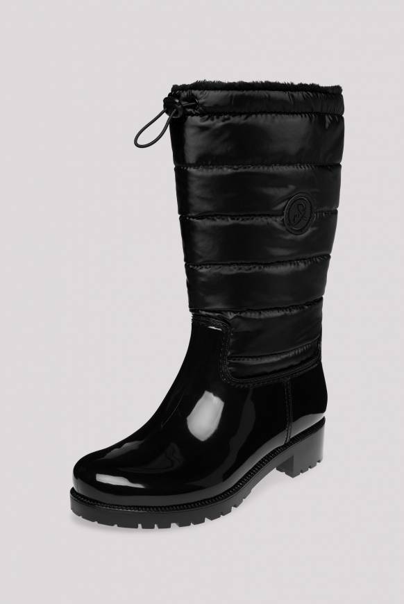Soccx Gefütteter Gummistiefel mit Steppschaft black Nur für heute