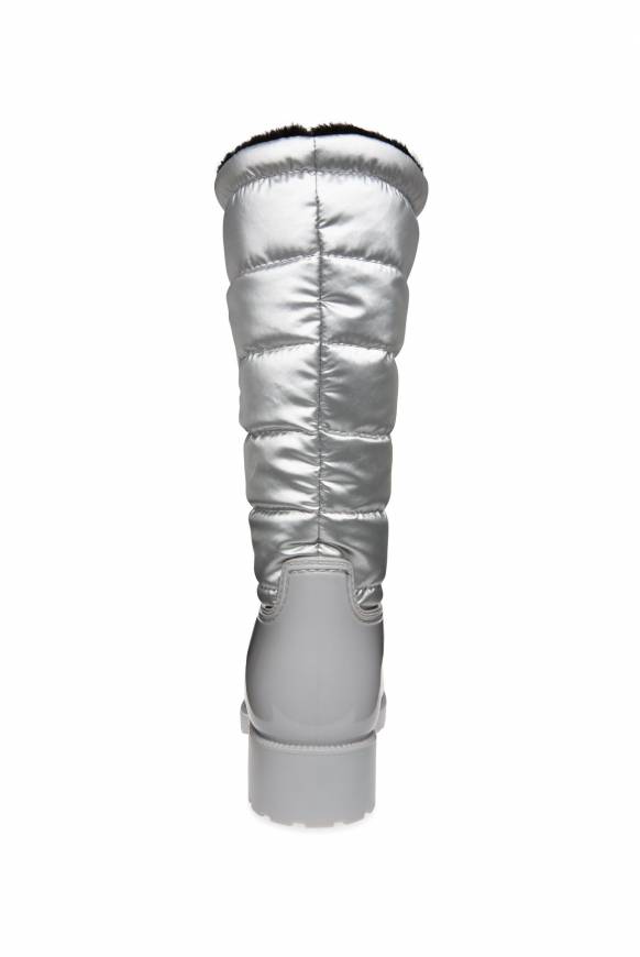 Soccx Gefütteter Gummistiefel mit Steppschaft silver Sonderangebot der Fabrik