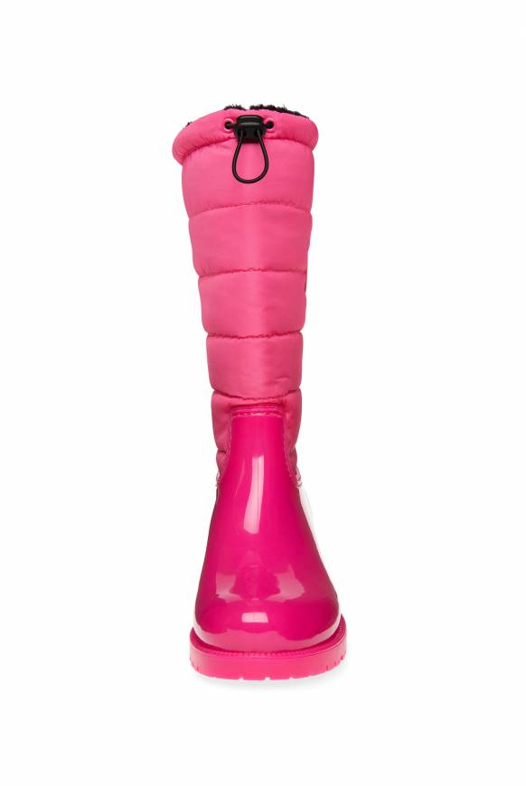 Soccx Gefütteter Gummistiefel mit Steppschaft neon pink Vierteljährliche Förderung