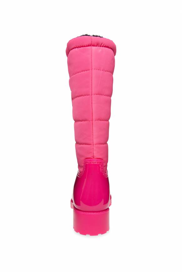 Soccx Gefütteter Gummistiefel mit Steppschaft neon pink Vierteljährliche Förderung
