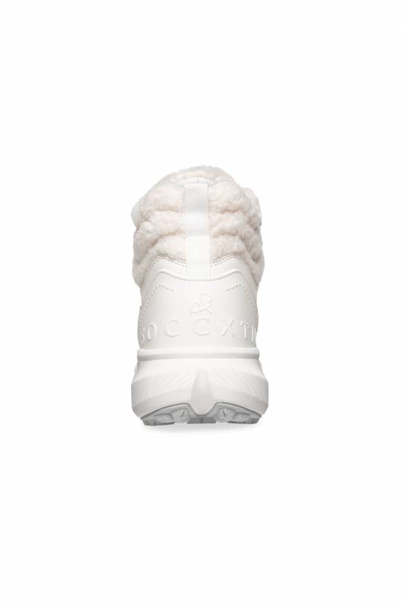 Soccx High Top Sneaker mit Kunstfell-Details ivory Discount Store für neue Produkte