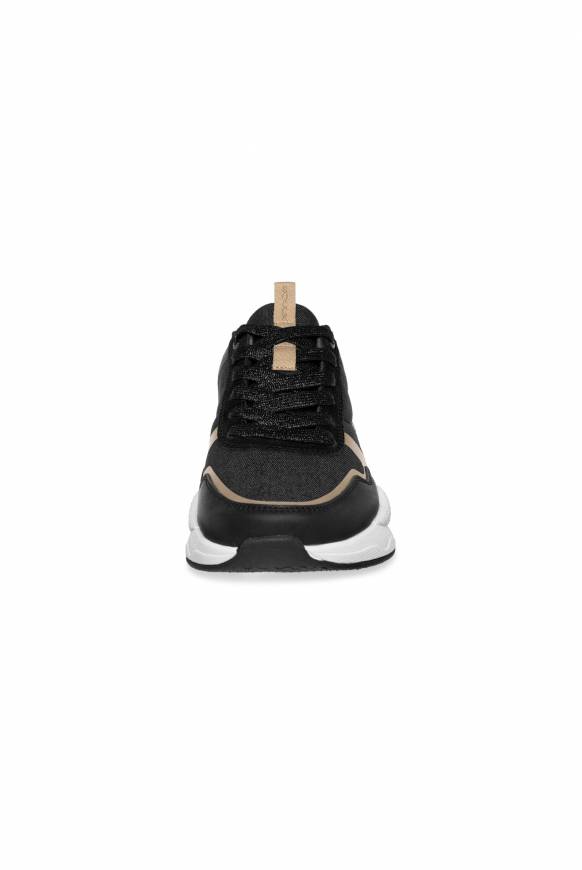 Soccx Leichter Sneaker mit Glitter-Design black Nur noch ein Tag übrig