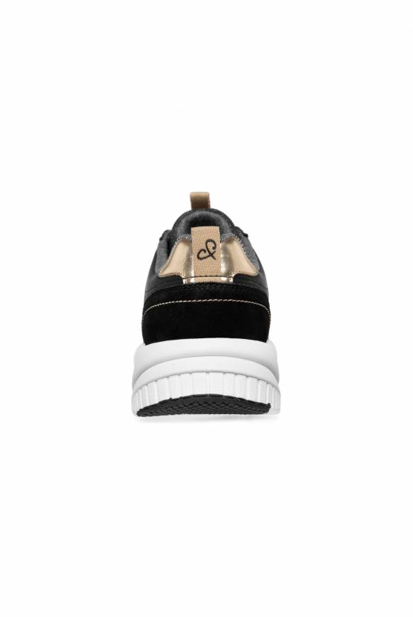 Soccx Leichter Sneaker mit Glitter-Design black Nur noch ein Tag übrig