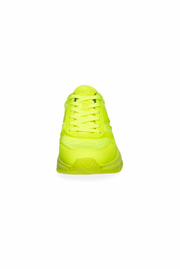 Soccx Fashion Sneaker im tonigen Materialmix neon lime 50% Rabatt mit kostenlosem Versand
