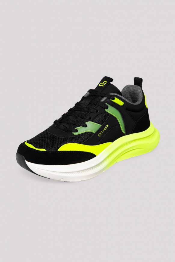 Soccx Sneaker im Materialmix mit Dip-Dye-Sohle black Kostenloser Versand international