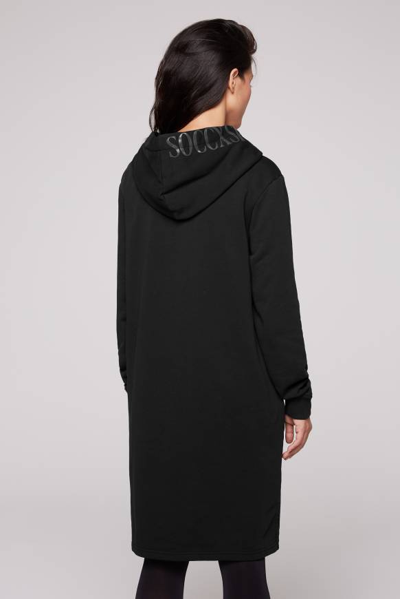 Soccx Sweatkleid mit Kapuze und Glossy Prints black Black Friday Preise