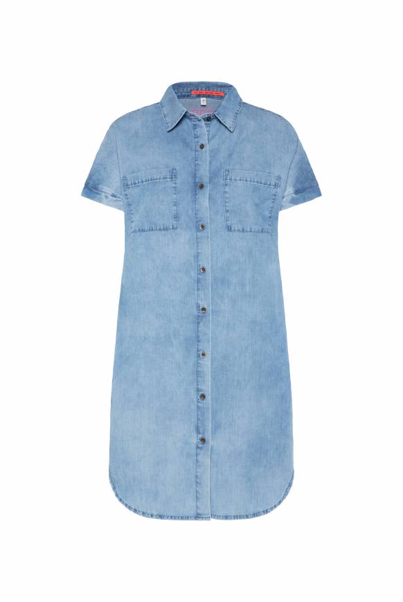 Soccx Kurzes Jeansblusenkleid mid blue wash XS 50% Rabatt für begrenzte Zeit