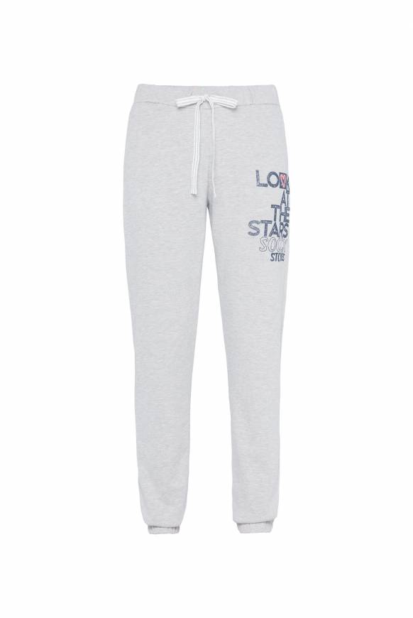 Soccx Sweathose mit Glitter Print grey melange XXL Verkauf