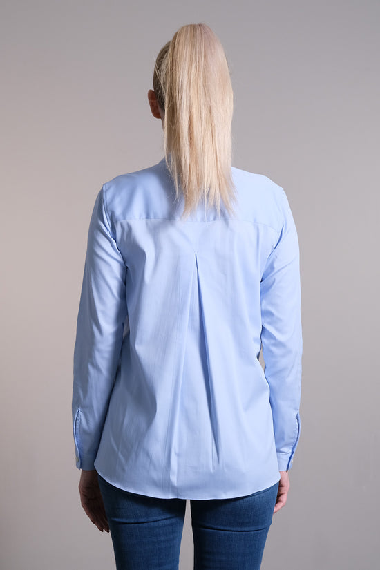 Soluzione Bluse mit Stehkragen Lucia Sonderangebot der Fabrik