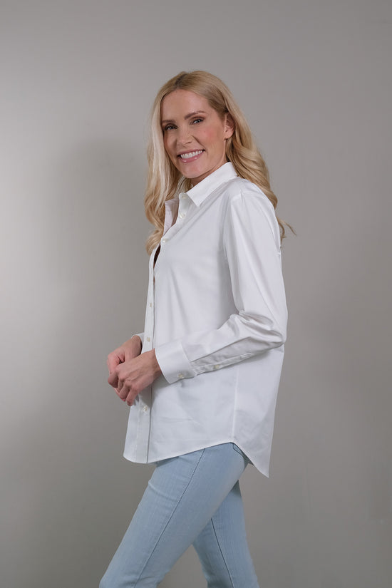 Soluzione Lockere Hemdbluse mit aufgesetzter Knopfleiste Nur noch ein Tag übrig