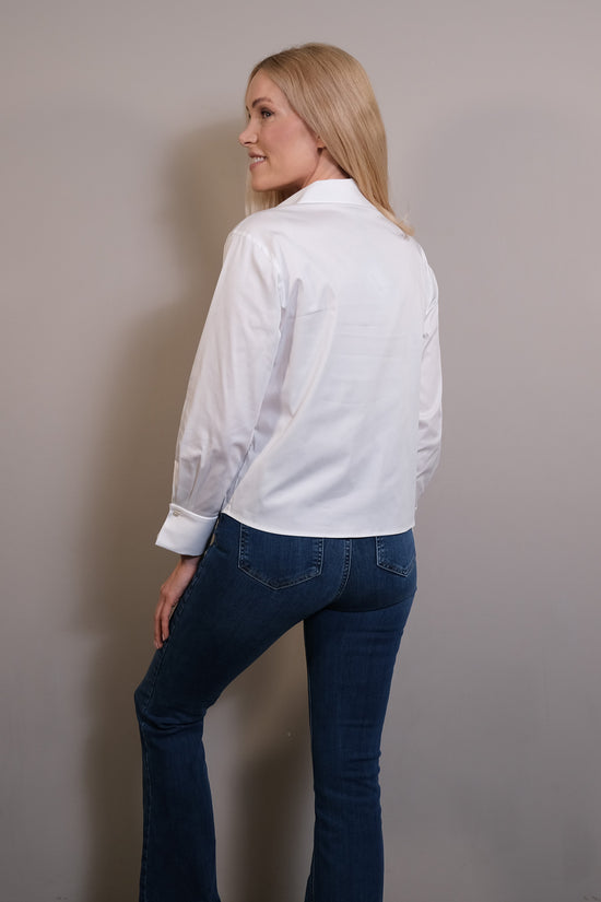 Soluzione Bluse mit Umschlagsmanschette Dana Räumungsverkauf