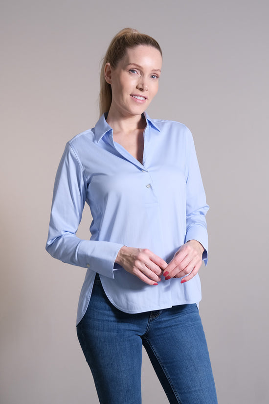 Soluzione Bluse mit Seitenschlitzen Felia Limitierter Zeitrabatt
