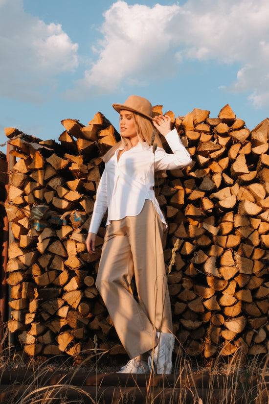 Soluzione Bluse mit Seitenschlitzen Felia Fabrik Onlineshop
