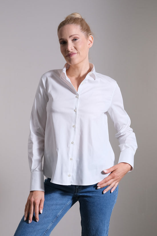 Soluzione Basic Bluse mit gerundetem Saum Sonderangebote