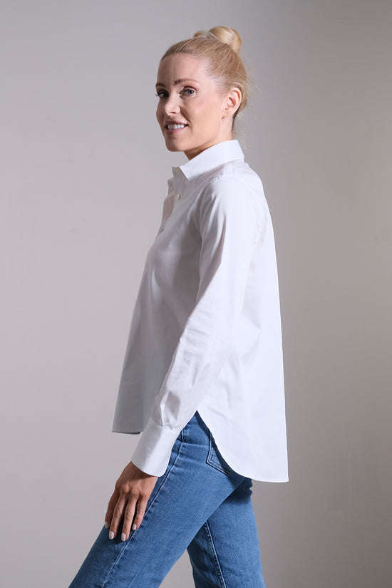 Soluzione Basic Bluse mit gerundetem Saum Sonderangebote