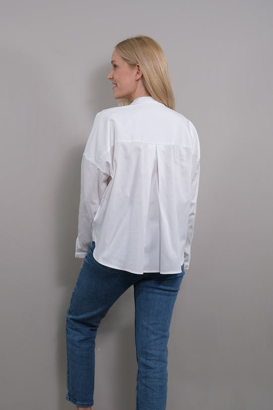 Soluzione Lockere Bluse mit Brusttasche Fiona VIP-Rabatte