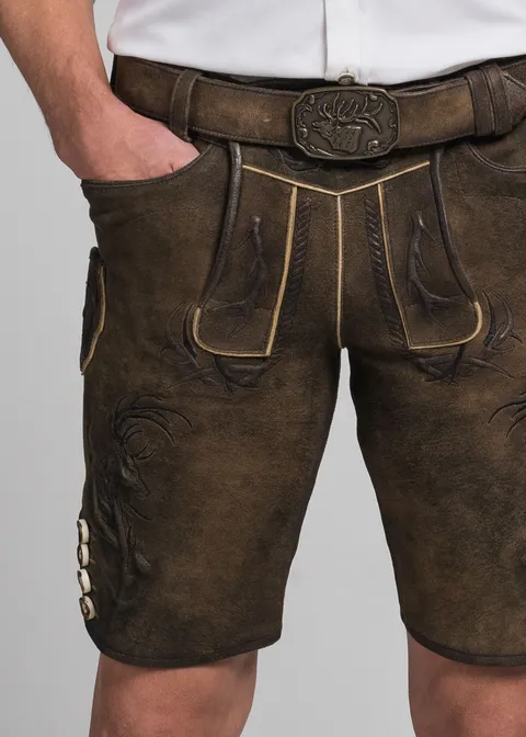 Spieth&Wensky Lederhose "Wolverine" 43cmArtikelnummer SW-390870-1601-6455 Vierteljährliche Förderung