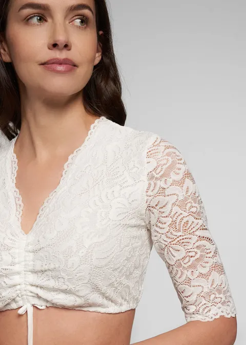 Spieth&Wensky Dirndlbluse "Ansbach"Artikelnummer SW-401370-1189-4506 Kostenlose Rückgabe