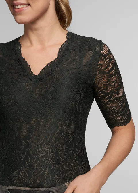 Spieth&Wensky Trachtenbluse "Arktis"Artikelnummer SW-401400-1189-4448 Valentinstagsangebot