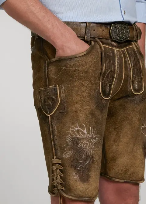 Spieth&Wensky Lederhose "Marc" 45cmArtikelnummer SW-330275-1487-6131 Clearance-Verkauf