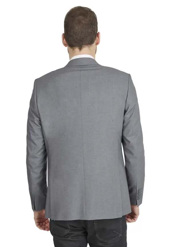 Steffen Klein Designer Business Sakko Anzug-Jackett Regular Fit in grau Kostenlose Rückgabe