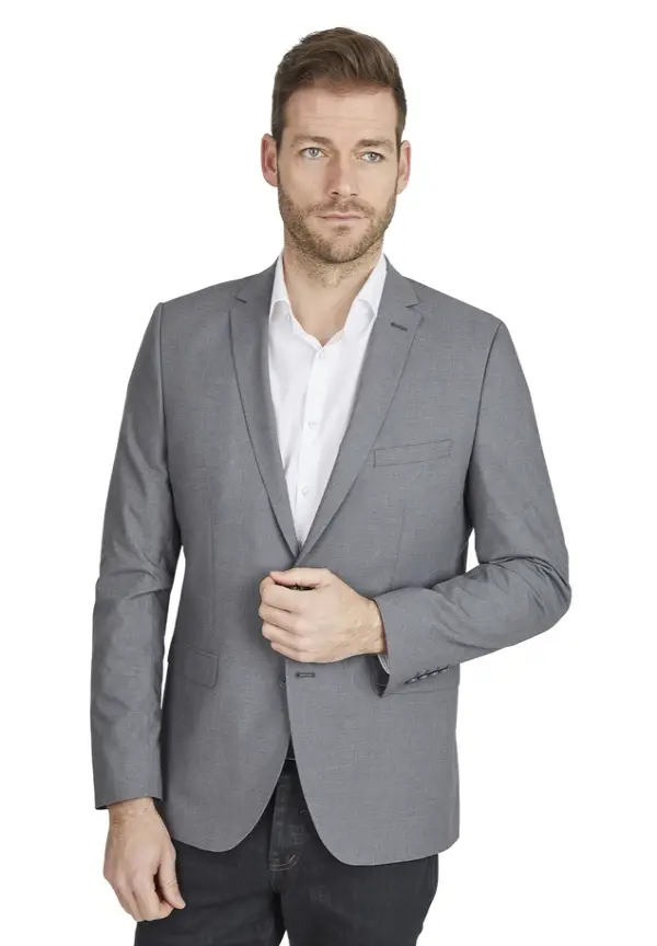 Steffen Klein Designer Business Sakko Anzug-Jackett Regular Fit in grau Kostenlose Rückgabe