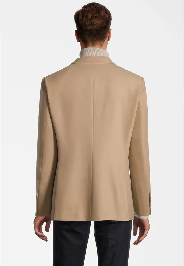 Steffen Klein Sakko aufgesetzte Taschen in beige Sonderangebot der Fabrik