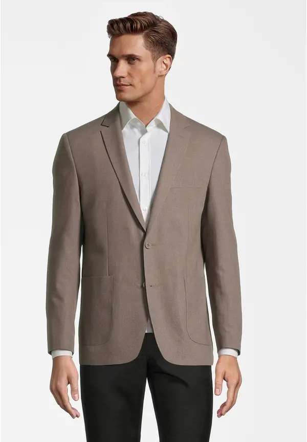 Steffen Klein Sakko aufgesetzte Taschen in beige Discount Store für neue Produkte
