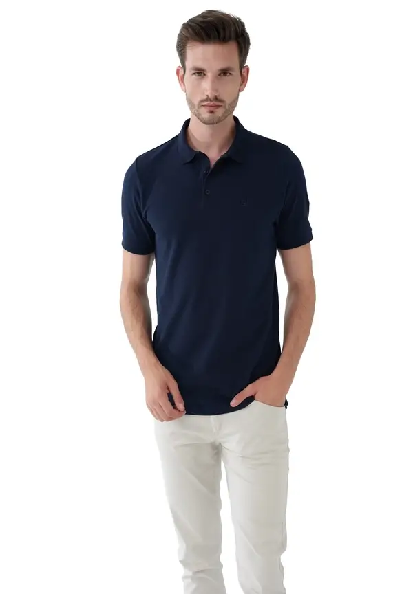 Steffen Klein Poloshirt in Marine Begrenzt auf 3 Tage